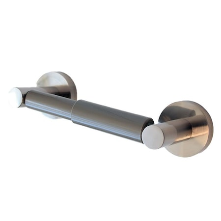 Orca Hardware Toilet Paper Holder With Plastic Tube, US15 Satin Nickel Finish 3752-SN
